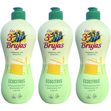 3 Witches Highly Concentrated Ecocitrus Dishwashing Liquid – Powerful Grease & Grime Remover, Cuts Through Stubborn Stains, Eco-Friendly Kitchen Wash-Up Liquid, 500ML for Sparkling Clean Dishes
