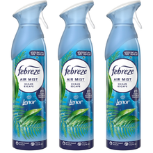 Febreze Air Mist Freshener Ocean Escape – Long-Lasting Odor Eliminator Spray for Car, Home, Office, Bathroom & Any Room | 185ml Scented Spray with Refreshing Fragrance