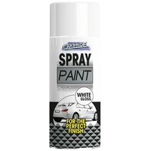 Car-Pride All-Purpose White Gloss Spray Paint 400ml – Quick & Easy Spraying for Cars, Vans, Bikes – High Gloss Finish, Smooth Coverage, Durable Protection