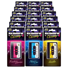 Auto Extras Funky Hanging Cassette Air Fresheners – 3-Pack Gift Set | Fresh Berries, New Car & Vanilla Scents | Long-Lasting Fragrance for Cars, Trucks & Vans | Novelty Retro Car Accessories