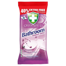 Greenshield Anti-Bac Bathroom Cleaner Wipes – 70 Disinfectant Sheets for Toilet, Basin, Shower & Surfaces | Kills Germs, Removes Limescale & Soap Scum | Fast-Drying, Streak-Free Cleaning for Glass, Tiles & More