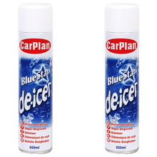 CarPlan Blue Star Aerosol Spray Winter Car De-Icer – Fast Acting, Melts Ice & Frost Instantly on Windows & Mirrors – Works at -15°C, Prevents Re-Freezing (600ml) – Quick & Easy Defrosting