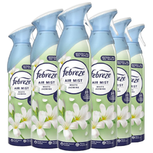 Febreze Air Mist Freshener – White Jasmine Scent | Eliminates Odors in Car, Home, Office, Bathroom & Any Room | Long-Lasting Fragrance | 185ml Scented Spray for Household & Indoor Spaces