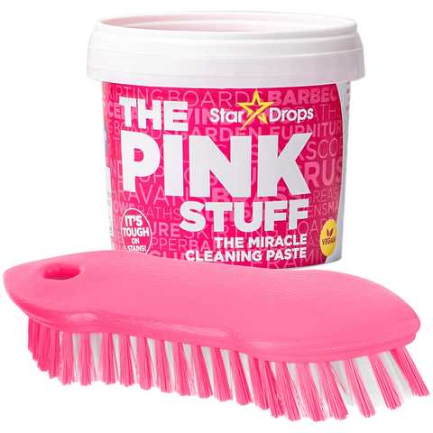 The Pink Stuff Cleaning Paste 850g – Miracle Stain Remover for Kitchen, Bathroom & More – Includes Bettina Brush – Removes Grease, Limescale & Grime – Eco-Friendly & Non-Toxic