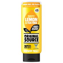 Original Source Zesty Lemon & Tea Tree Shower Gel 750ml – Refreshing & Invigorating Body Wash for Men & Women – Vegan, Cruelty-Free & 100% Natural Fragrance