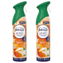 Febreze Air Mist Freshener – Lenor Citrus & White Verbena Scent | Eliminates Odours in Car, Home, Office, Bathroom & Any Room | Long-Lasting Fragrance | 185ml Scented Spray for Household Use