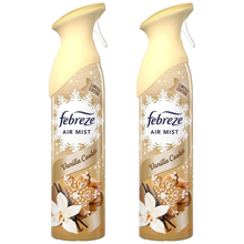 Febreze Air Mist Freshener Vanilla and Magnolia Eliminates Odours Car Home Any Room Office Bathroom Household Long Lasting Fragrances Scented Spray 185ml