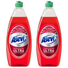 Asevi Spanish Super Concentrated Ultra Red Washing Up Liquid 650ml – Powerful Kitchen Dish Cleaner Removes Tough Grease & Stubborn Stains | Long-Lasting Fresh Scent | Eco-Friendly & Highly Effective Dish Soap