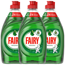 FAIRY Original Washing Up Liquid – Powerful Grease Cutting, Long-Lasting Suds, Fresh Scent – Perfect for Sparkling Dishes & Tough Grease Removal – Kitchen Essential 320ml – Gentle on Hands