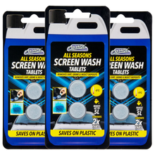 Car Pride All Seasons Screen Wash – 2 Tablets Pack (Makes 40L Total) | Fast-Dissolving Windshield Washer Tablets for Cars & Vehicles | Removes Dirt, Grime, Bugs & Insect Deposits | All-Weather Protection