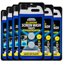 Car Pride All Seasons Screen Wash – 2 Tablets Pack (Makes 40L Total) | Fast-Dissolving Windshield Washer Tablets for Cars & Vehicles | Removes Dirt, Grime, Bugs & Insect Deposits | All-Weather Protection