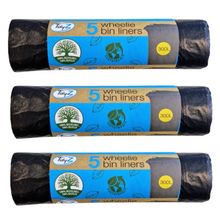 Tidyz Wheely Bin Liners – Heavy Duty 300L Recycling Bags (Roll of 5) | Tear-Resistant, Leak-Proof Premium Bin Bags for Kitchen, Garden, Office & Catering | Durable Waste Sacks for Wheelie Bins