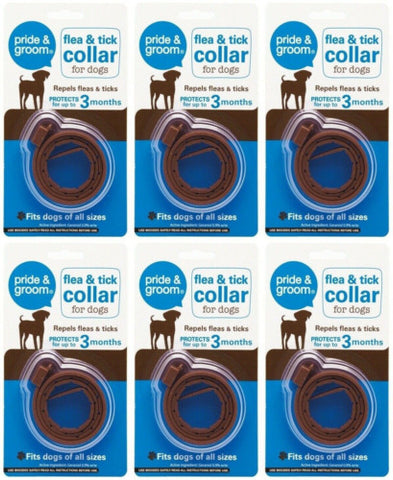 Pride & Groom Flea & Tick Collar For Dogs X6