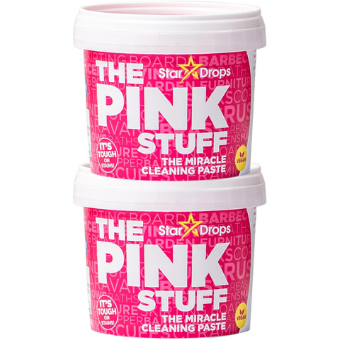 The Pink Stuff Miracle Cleaning Paste All-Purpose Cleaner for Tough Stains Grease & Grime Multi-Surface Use Eco-Friendly Non-Toxic Formula Deep Clean Your Home Effortlessly 850g X2
