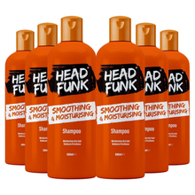 HEAD FUNK Smooth & Moist Shampoo 600ml, Moisturising Hair Cleanser for Dry & Frizzy Hair, Hydrating Daily Shampoo, Deep Cleansing Formula for Soft, Smooth, Healthy Looking Hair