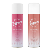 Designer Fragrances Foam Blast Carpet Cleaner Bundle Gift Set 2 x 300ml, Peony & Rose Vanille, Carpet & Upholstery Foam Stain Remover, Deep Cleaning Fabric, Rug, Sofa & Car Interior Cleaner