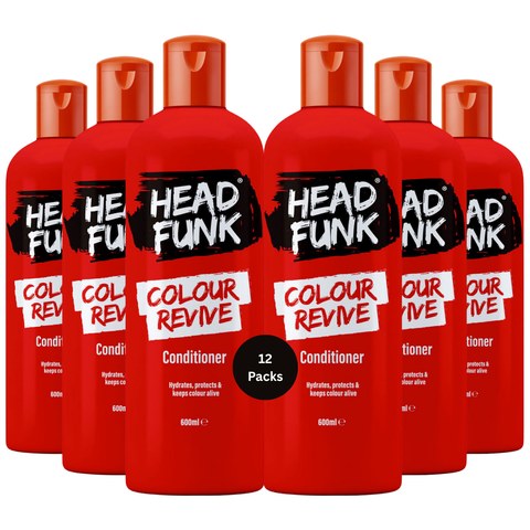 HEAD FUNK Colour Revive Conditioner 600ml for Coloured Hair, Colour Protect Moisturising Conditioner, Hydrating Hair Care for Dry Damaged Colour Treated Hair, Soft Smooth Vibrant Shine