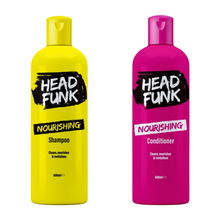 HEAD FUNK Shampoo & Conditioner Nourishing Bundle Gift Set 600ml Each, Hair Care Duo, Moisturising Shampoo and Conditioner, Dry & Damaged Hair, Hydrating Formula, Salon Quality Hair Care Set