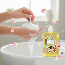 Floral Hand Soap 650ml, Orchid Gardenia Jasmine Magnolia Scented Liquid Hand Wash, Moisturising Handwash, Luxury Bathroom Kitchen Soap, Fresh Floral Fragrance