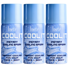 Insette Cool It Instant Cooling Spray 45ml Fast Cooling Body Spray Heat Relief Refreshing Skin Mist Summer Travel Festival Sports Gym Outdoor Cooling Spray Pocket Size Instant Chill Personal Care
