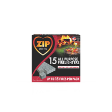 Zip Natural Wood Fire Lighters – High-Performance, Long-Burning Fire Starters for BBQs, Stoves, Burners & Open Fires | Eco-Friendly Firelighters Cubes for Quick Ignition, Reliable & Sustainable