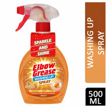 ELBOW GREASE Apple & Cinnamon & Gingerbread Wash Up Trigger Spray 500ml Kitchen Cleaner, Powerful Grease Remover, Multi Surface Cleaning Spray for Hobs, Worktops, Sinks, Tiles & Everyday Kitchen Cleaning