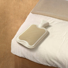 Hearth & Home Hot Water Bottle – Premium 2 Litre High-Quality Rubber Bottle for Full Body Pain Relief – Soft Ribbed Design, Leak-Proof & Comfortable - Cream