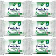 Pure Flushable 40 Toilet Tissue Wipes – Unscented, Biodegradable & Septic-Safe for Sensitive Skin – Gentle, Moist & Strong Wet Wipes for Adults & Babies – Eco-Friendly, Plant-Based & Chlorine-Free