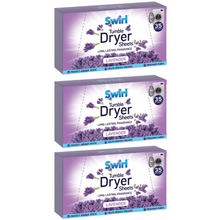 Swirl Lavender Tumble 35 Dryer Sheets | Ultra-Soft, Long-Lasting Fabric Softener Sheets | Fresh Lavender Scent | Static & Wrinkle Reduction | Eco-Friendly, Hypoallergenic | 35-Count Pack