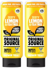 Original Source Zesty Lemon & Tea Tree Shower Gel 750ml – Refreshing & Invigorating Body Wash for Men & Women – Vegan, Cruelty-Free & 100% Natural Fragrance
