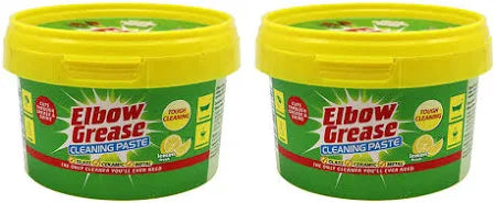 Elbow Grease All-Purpose Cleaning Power Paste – Heavy-Duty Degreaser & Tough Stain Remover for Kitchen, Bathroom, Oven, Grill & More – Lemon Fresh Scent, 350g – Non-Toxic & Effective