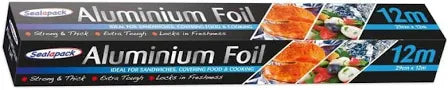 Sealapack Premium Heavy Duty Aluminium Foil – Silver, Food Safe & Extra Strong (290mm x 15m) – Ideal for Kitchen, Cooking, Baking, Catering & Grilling – Durable, Versatile & Ready to Use