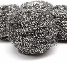 Bettina Tough Spiral Scourers 20g 4-Pack – Heavy-Duty Kitchen Scrubbers for Pots, Pans & Dishes – Durable Stainless Steel Cleaning Pads – Rust-Free & Long-Lasting