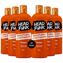 HEAD FUNK Smooth & Moist Shampoo 600ml, Moisturising Hair Cleanser for Dry & Frizzy Hair, Hydrating Daily Shampoo, Deep Cleansing Formula for Soft, Smooth, Healthy Looking Hair