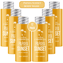 LA VIDA CARIBENA Body Wash Guava Glow Tropical Nights Papaya Sunset 250ml Hydrating Moisturising Shower Gel Exotic Fruit Scent Daily Body Cleanser Soft Smooth Skin Bath & Shower Care
