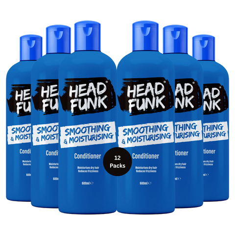 HEAD FUNK Smooth & Moist Conditioner 600ml, Moisturising Hair Conditioner for Dry & Frizzy Hair, Deep Hydration Formula, Soft Smooth Manageable Hair Care, Daily Nourishing Conditioner