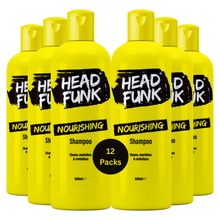 HEAD FUNK Nourishing Shampoo 600ml, Moisturising Hair Cleanser for Dry & Damaged Hair, Hydrating Daily Shampoo, Deep Cleansing Formula, Soft Smooth Healthy Looking Hair Care