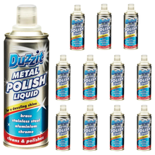 DUZZIT Metal Polish 120ml, Brass Copper Chrome Stainless Steel Cleaner, Restores Shine, Removes Tarnish, Rust Stains & Oxidation, Multi Surface Metal Cleaning Polish for Home & Kitchen