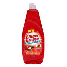 Elbow Grease Apple & Cinnamon Washing Up Liquid 600ml, Powerful Dishwashing Liquid, Tough Grease & Food Stain Remover, Fresh Long Lasting Autumn Fragrance, Kitchen Dish Soap for Plates, Pots & Pans