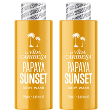 LA VIDA CARIBENA Body Wash Guava Glow Tropical Nights Papaya Sunset 250ml Hydrating Moisturising Shower Gel Exotic Fruit Scent Daily Body Cleanser Soft Smooth Skin Bath & Shower Care