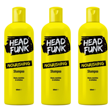 HEAD FUNK Nourishing Shampoo 600ml, Moisturising Hair Cleanser for Dry & Damaged Hair, Hydrating Daily Shampoo, Deep Cleansing Formula, Soft Smooth Healthy Looking Hair Care