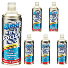 DUZZIT Metal Polish 120ml, Brass Copper Chrome Stainless Steel Cleaner, Restores Shine, Removes Tarnish, Rust Stains & Oxidation, Multi Surface Metal Cleaning Polish for Home & Kitchen