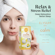 ELYSIUM SPA Shower Steamer Tablets 3 x 30g Ylang Ylang Calm, Aromatherapy Shower Steamers, Relaxing Essential Oil Shower Fizzers, Home Spa Self Care Gift, Stress Relief Bath Alternative